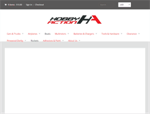 Tablet Screenshot of hobbyaction.net
